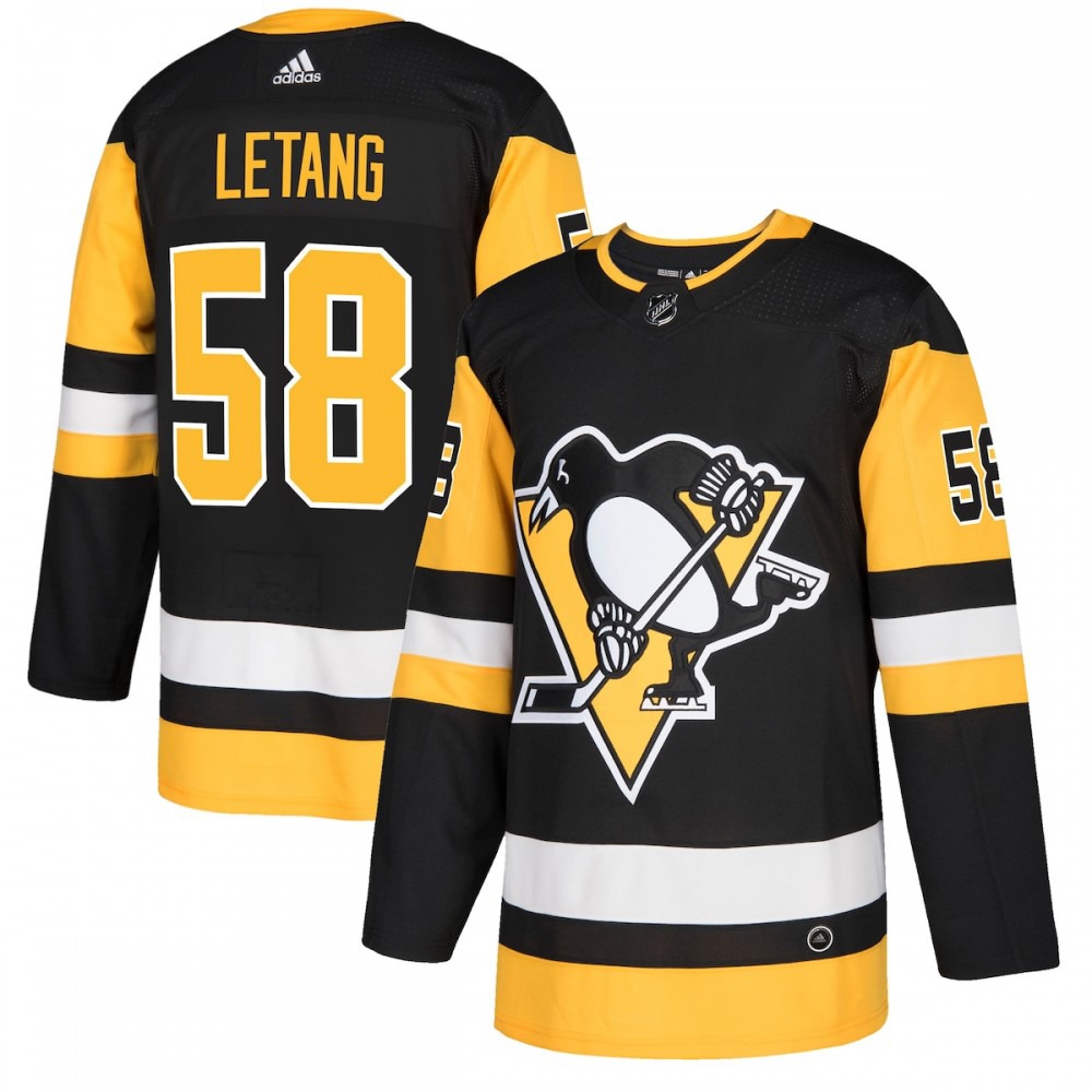 Kris Letang Pittsburgh Penguins adidas Authentic Player Jersey - Black-Pro Kit Vault | Brand New 26/27 Sports Jerseys